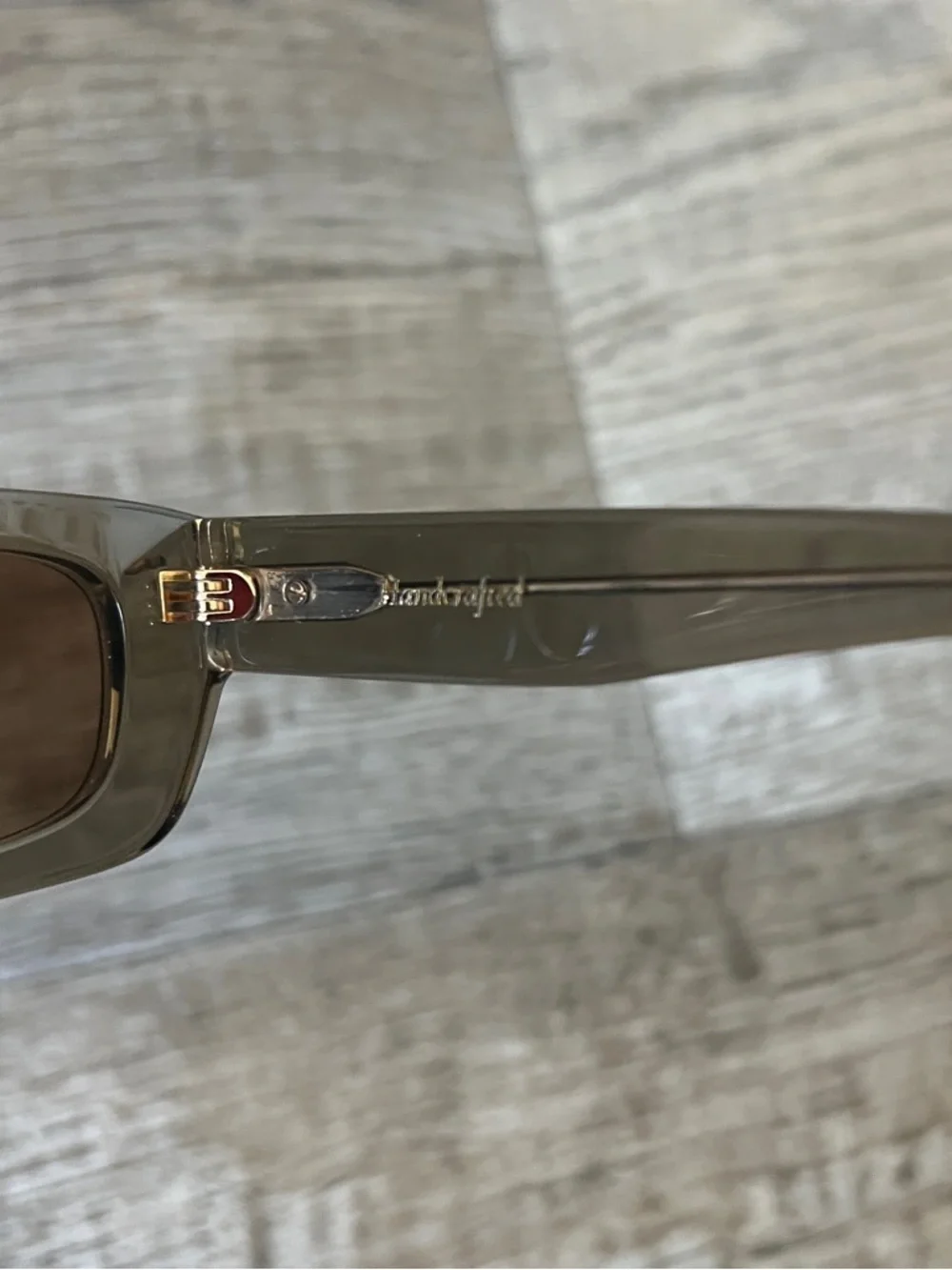 Luv Lou the Tommy Khaki Crystal Glasses